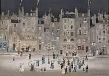 真作】【複製】複製画 ミッシェル・ドラクロワ 夜の街角 パリ風景画