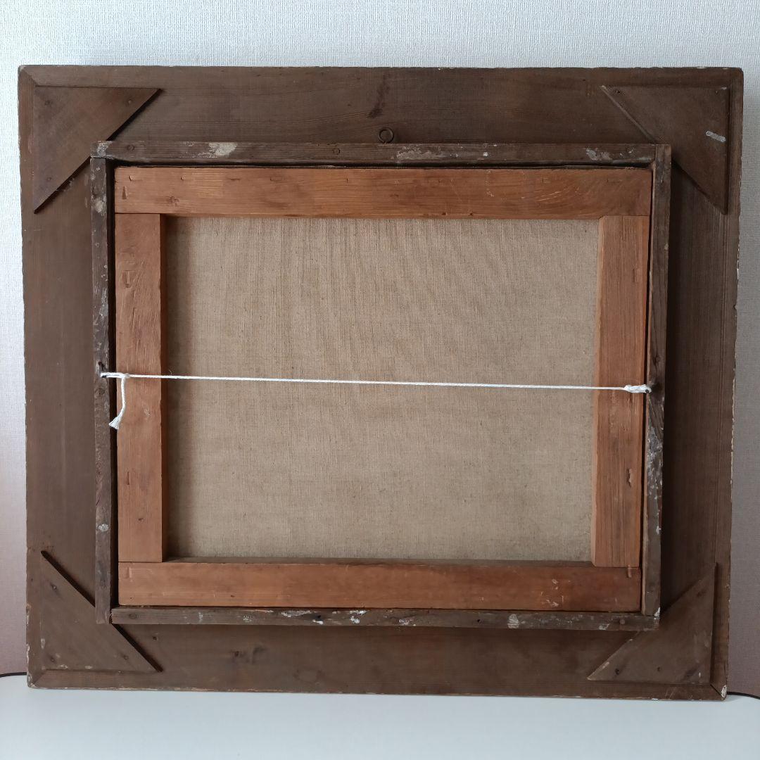 古　カラフル　薔薇　花の絵　アート　油絵?　絵画　アンティーク　作者不明