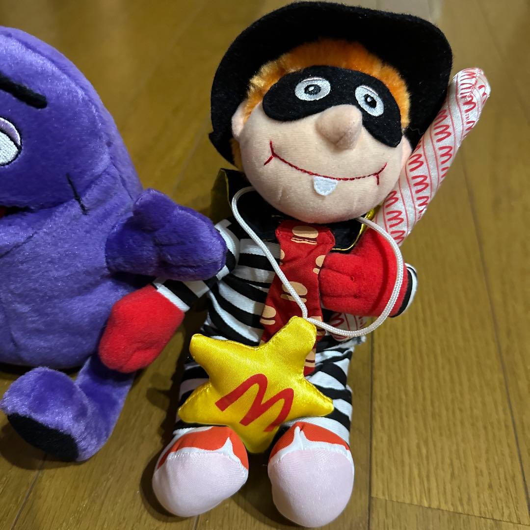 希少 マクドナルド グリマス＆ハンバーグラー ぬいぐるみ 1999年