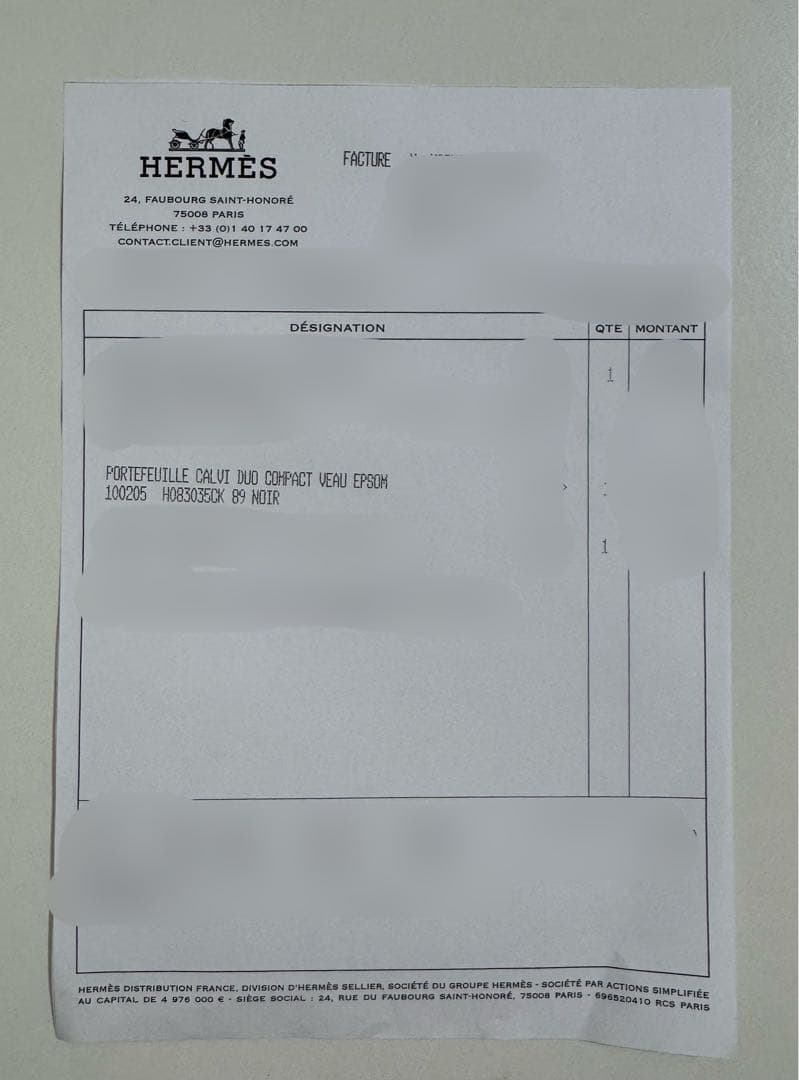 エルメス カルヴィデュオ カードケース ヴォーエプソン 黒 新品未使用 本物
