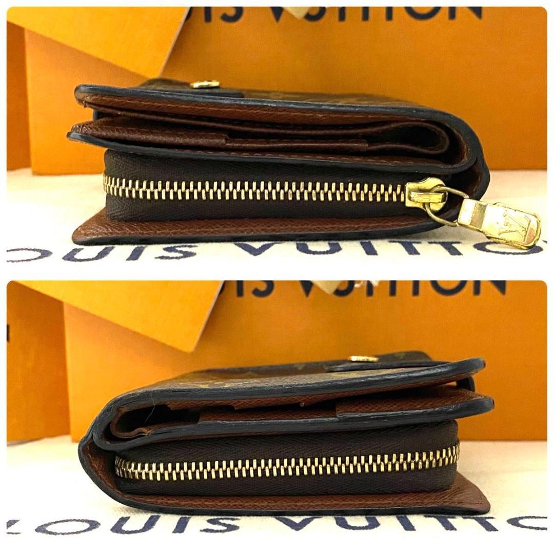 ルイ ヴィトン◎コンパクトジップ 二つ折り財布 ラウンドファスナー モノグラム