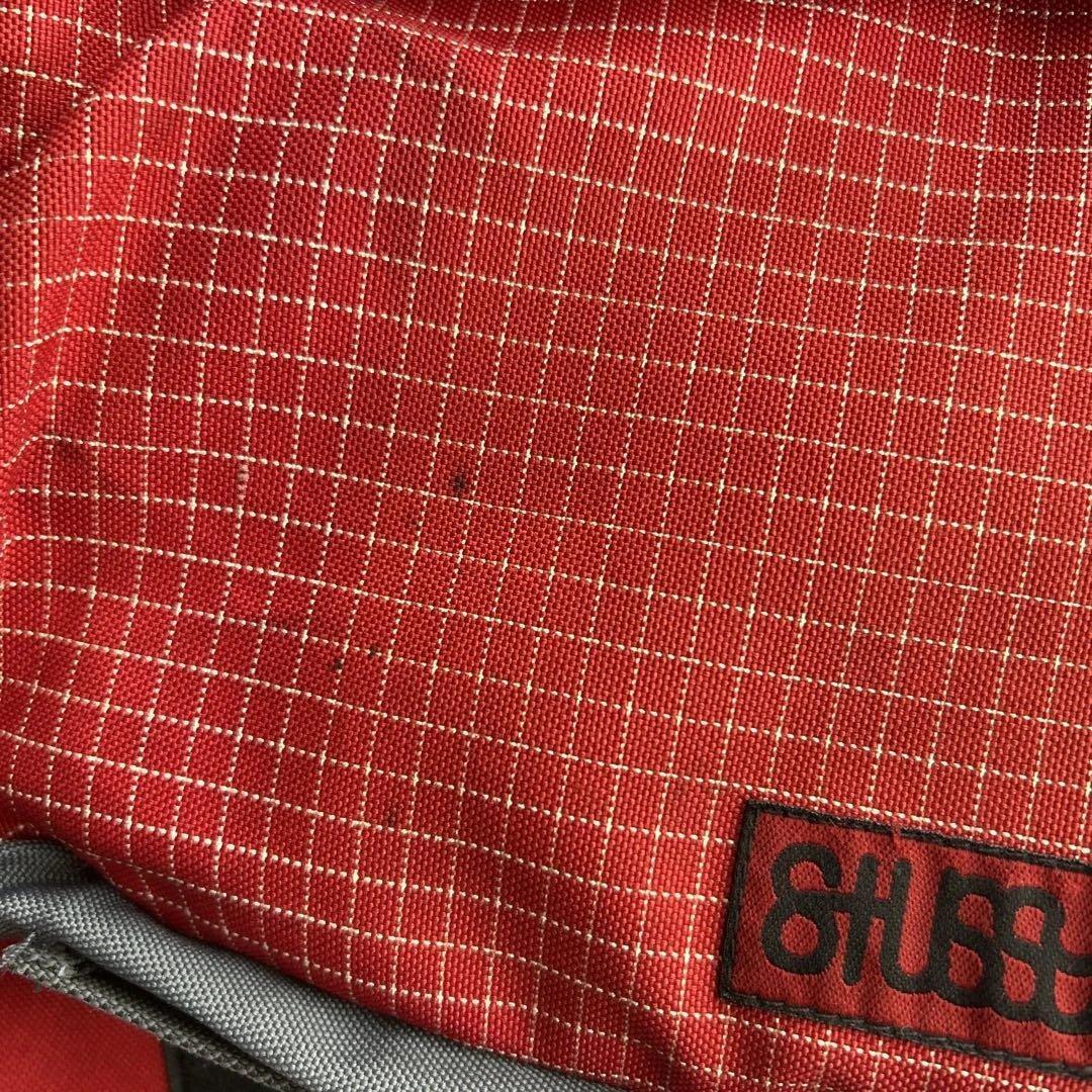 ステューシー old stussy付きリュック 赤/グレー