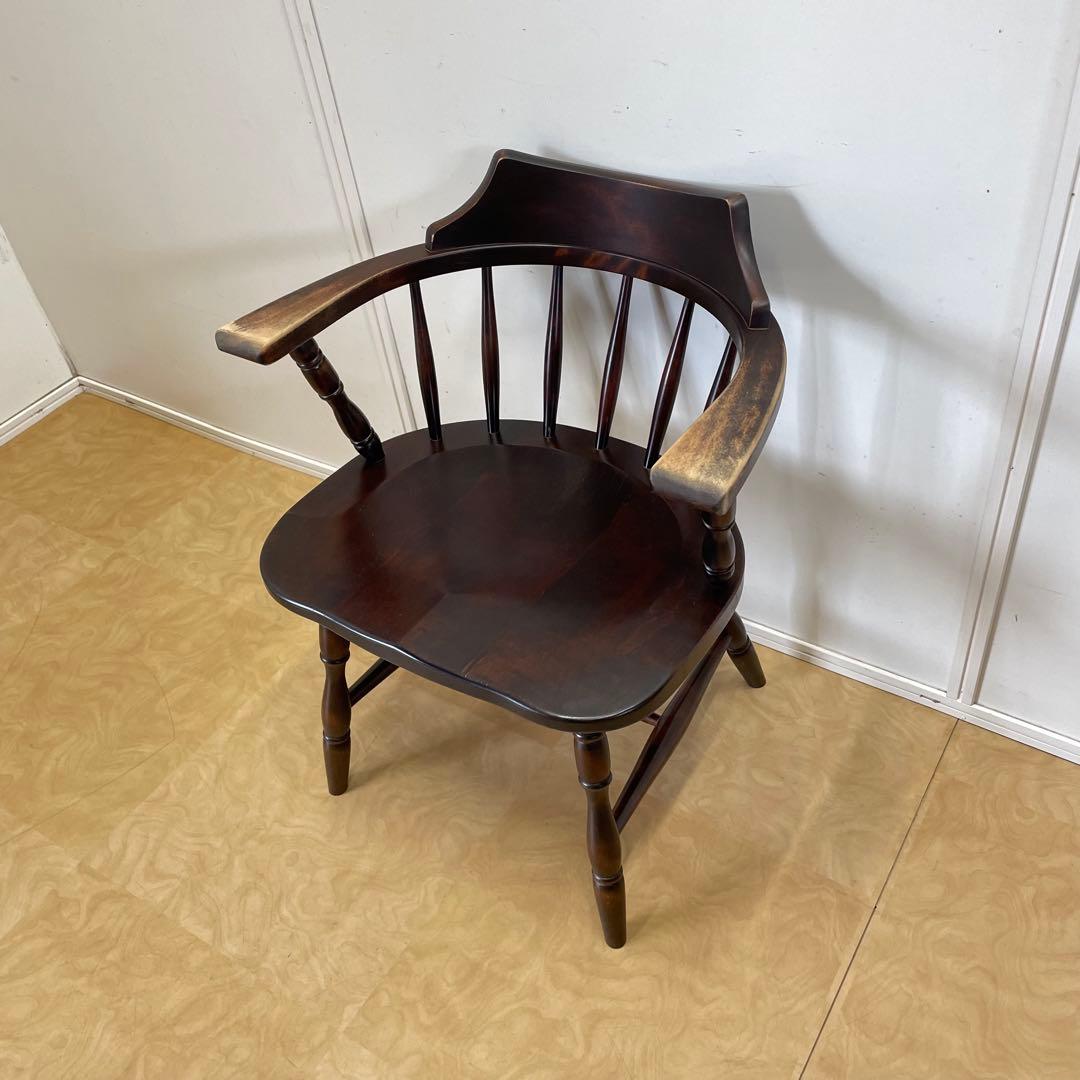 北海道民芸家具 アームチェア② キャプテンチェア ウィンザー 椅子