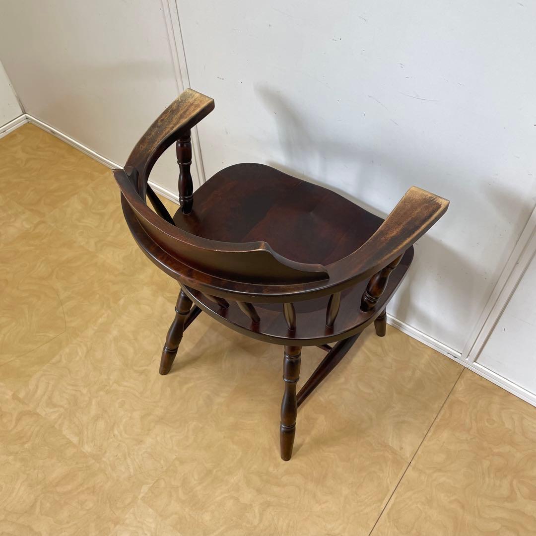 北海道民芸家具 アームチェア② キャプテンチェア ウィンザー 椅子