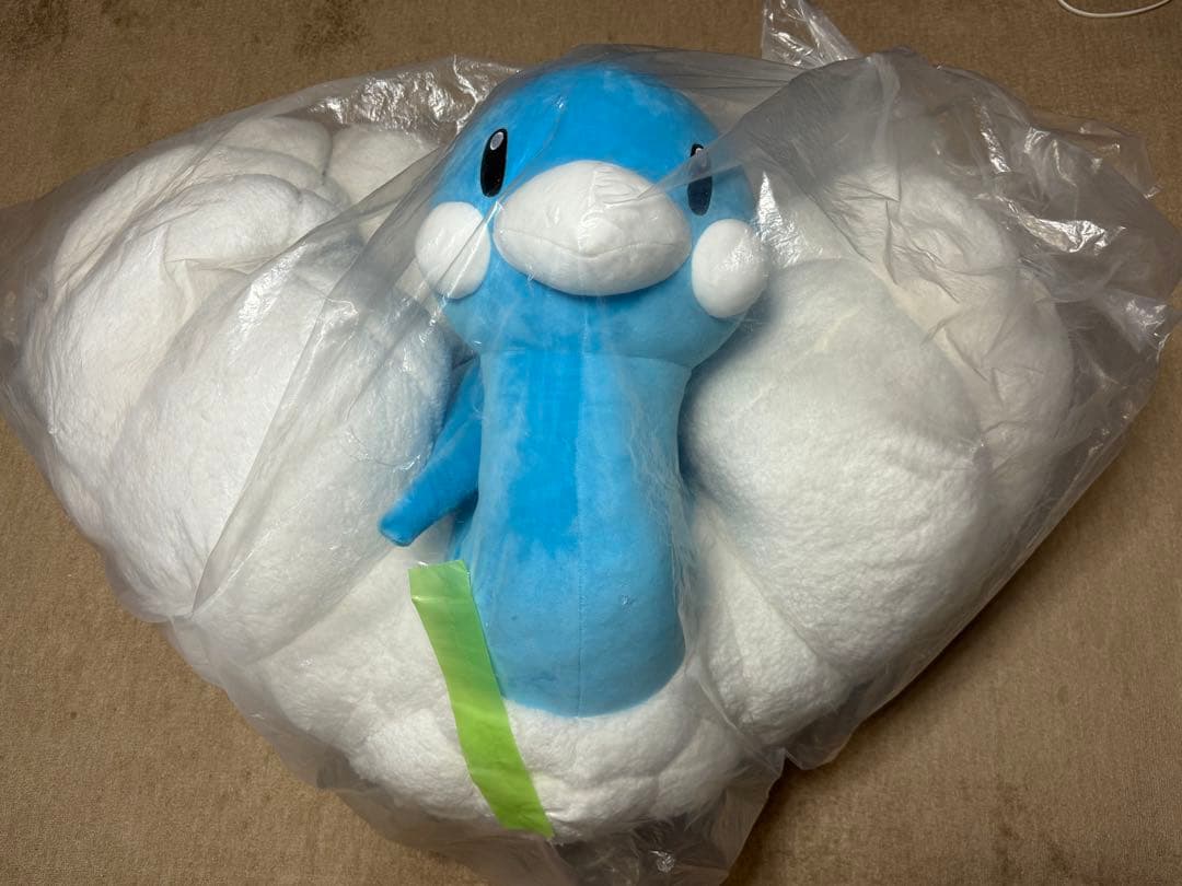 シナダ SHINADA 子犬 グリーン ぬいぐるみ ボールキーチェーン 当時品