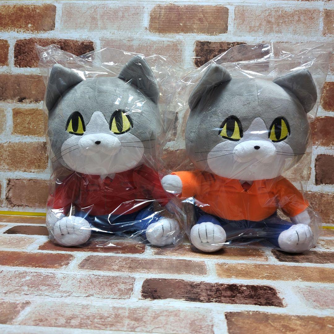 当選品！】仕事猫 おすわりBIGぬいぐるみ レインボーブルゾンver. 7種