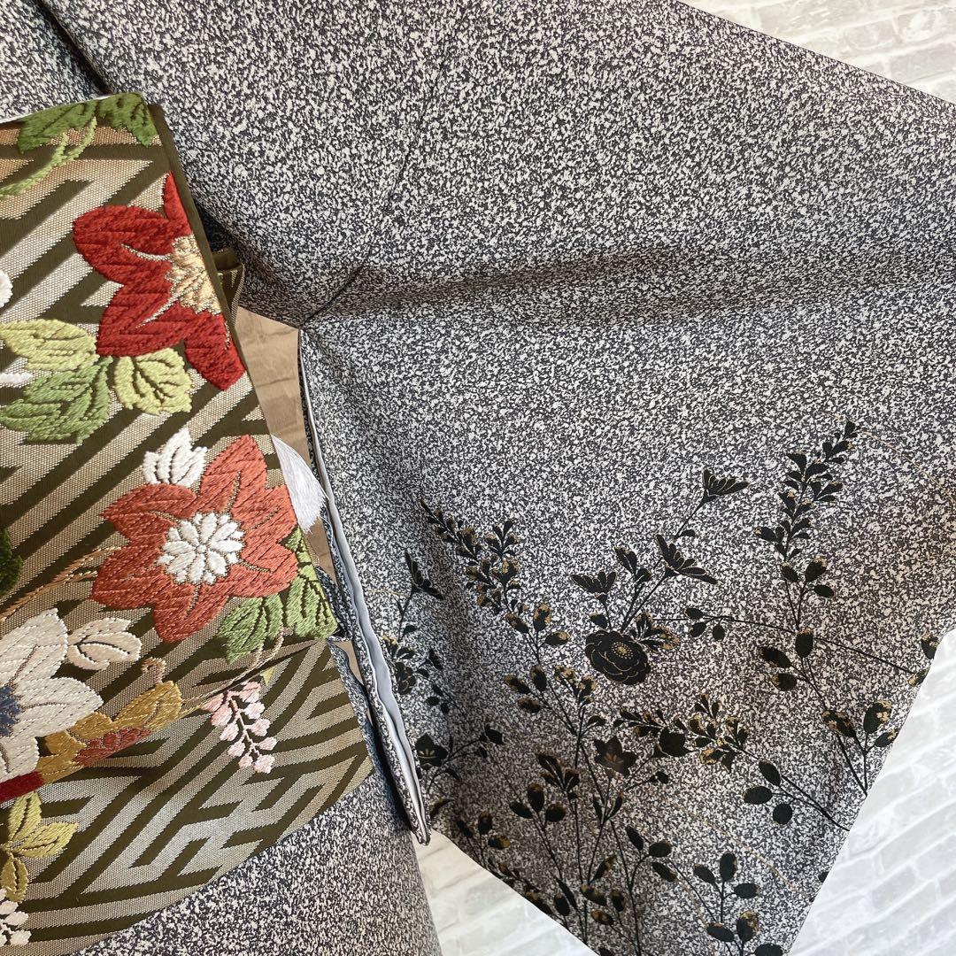 訪問着 フルセット 菊 萩 桔梗 叩き染 金彩加工 入学式 卒業式 七五三