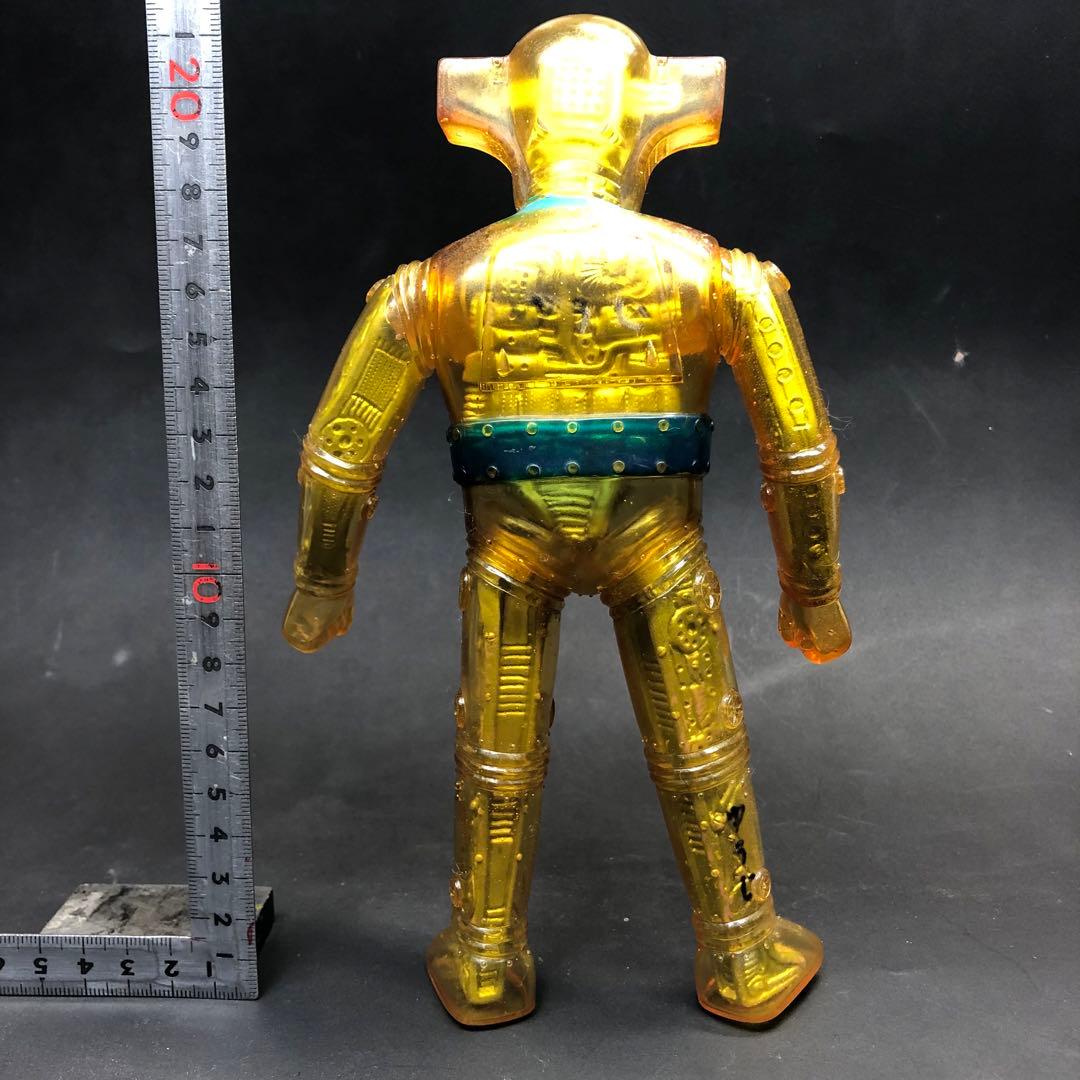 当時物ブルマァク レッドバロン ソフビ 記名あり 昭和レトロ クリアー