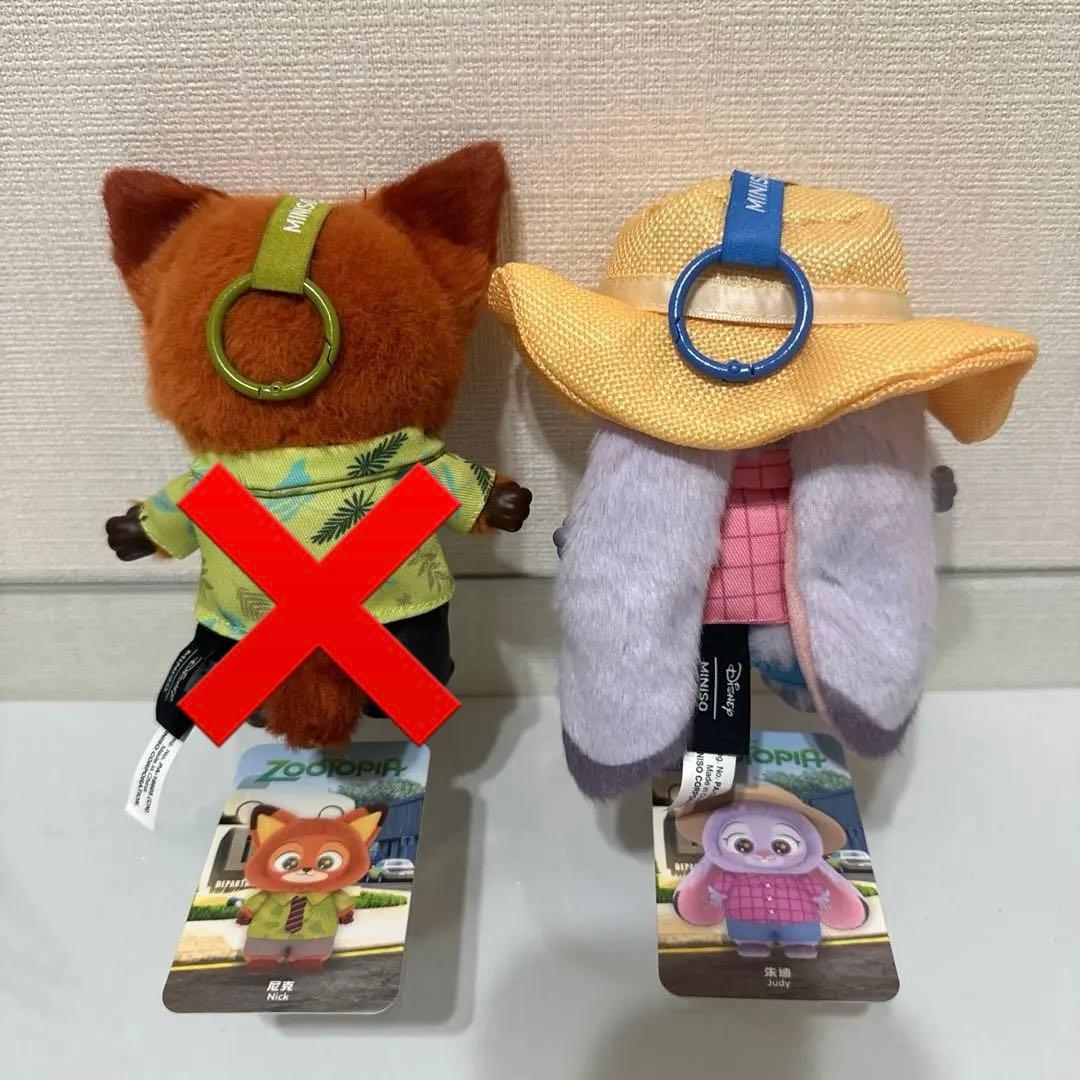 MINISO ズートピア ニック ぬいぐるみペンダント ジュディ - メルカリ