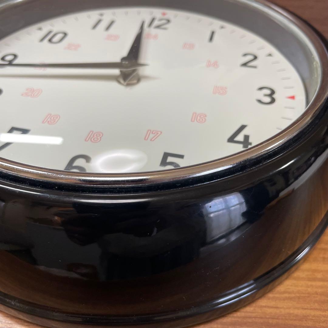 【希少】ジャーナルスタンダード 掛け時計 黒 GENT WALL CLOCK