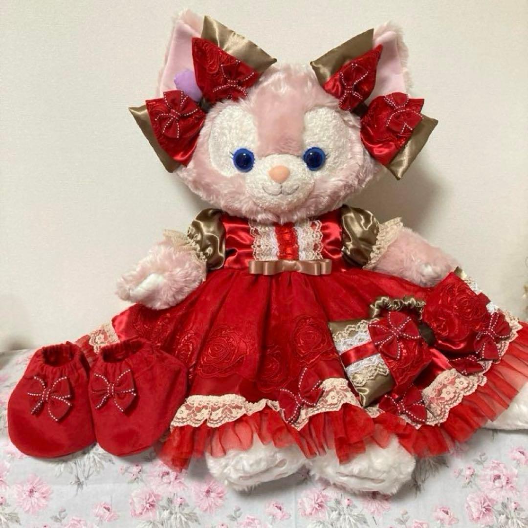ごんごん様ご検討中！リーナベルMサイズクリスマスドレスセット クリスマス リーナベル コスチューム付き ぬいぐるみMサイズ❘上海