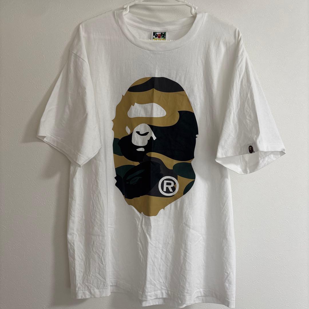 A Bathing Ape nape エイプ 迷彩 カモフラージュ 白Tシャツ