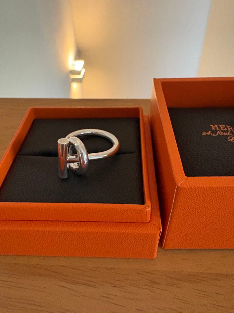 HERMES シルバーリング エシャペ　MM#56