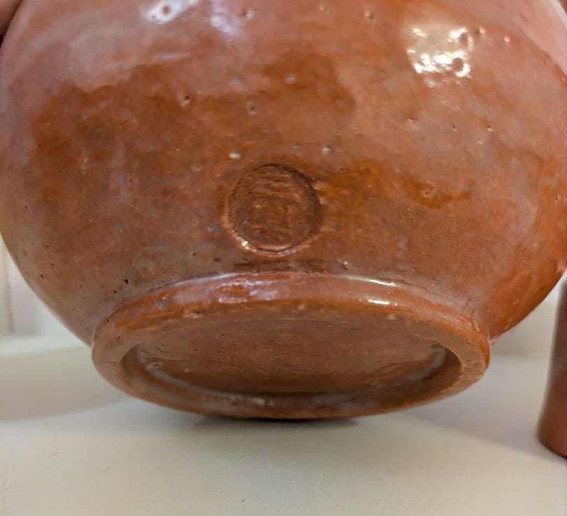 茶道具 建水 蓋置 杓立 三楽作 赤楽