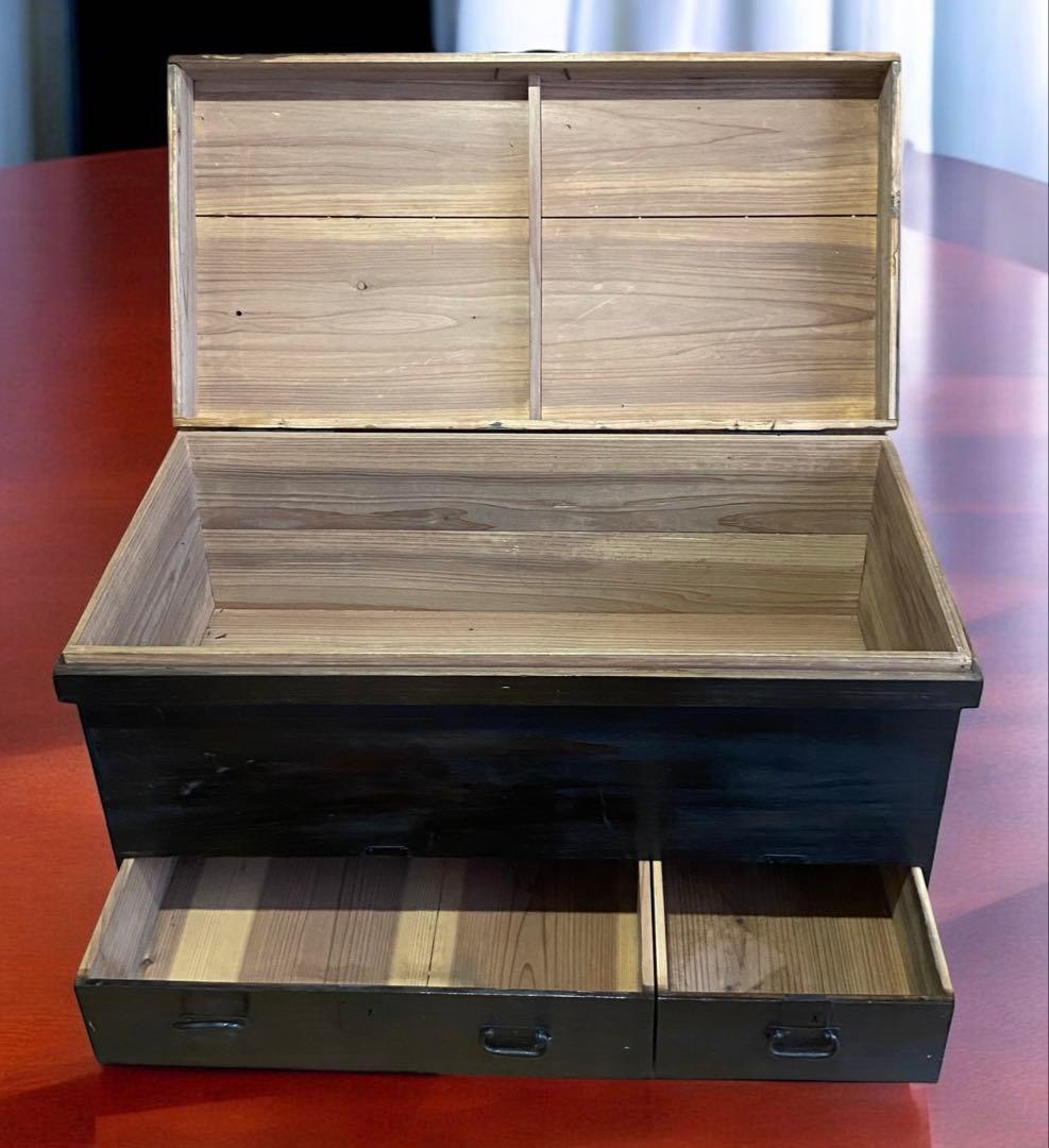 佐賀の古民家より☆アンティーク 骨董☆李朝箪笥 バンダジ 収納箱