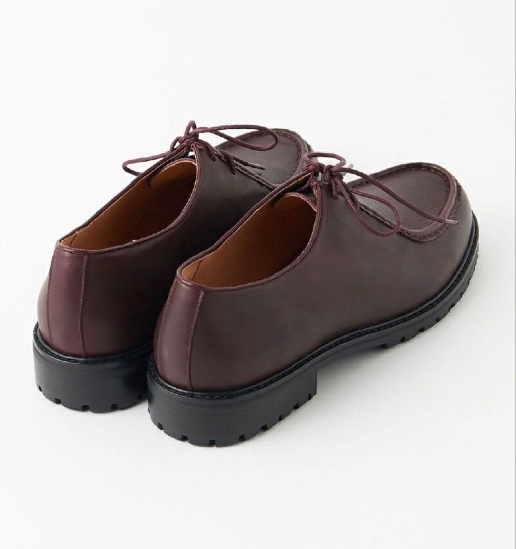 【美品】ユナイテッドアローズ　チロリアンシューズ　レザーシューズ　ワインレッド