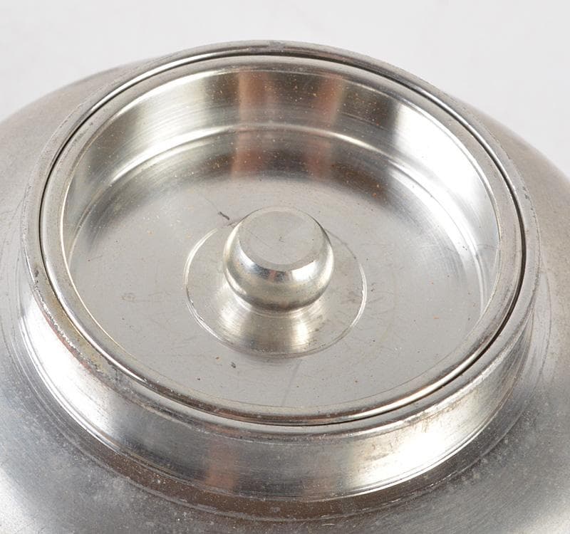 煎茶道具　古錫　乾茂號造　茶壷　茶心壷　約247g　M　R5179