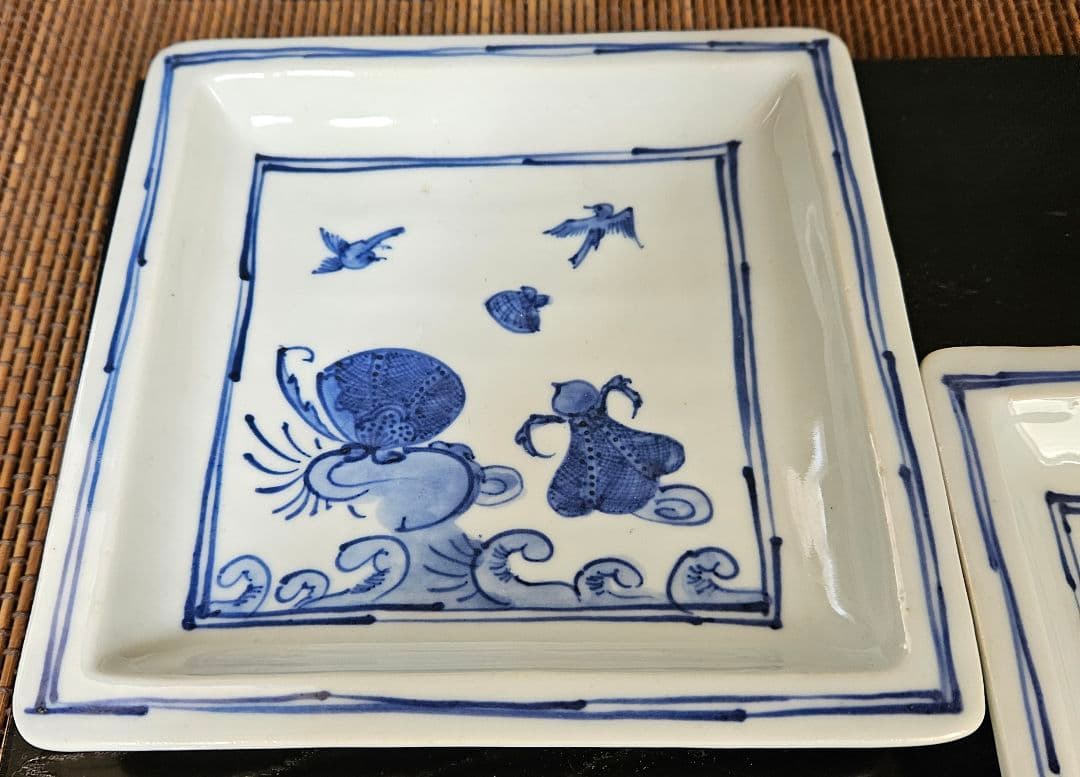 古余呂技窯】名工【川瀬竹春】造 中国明代 天啓染付写