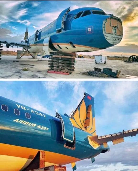 ベトナム航空 A321 タグ キーホルダー 金/白ツートン Planetags - メルカリ