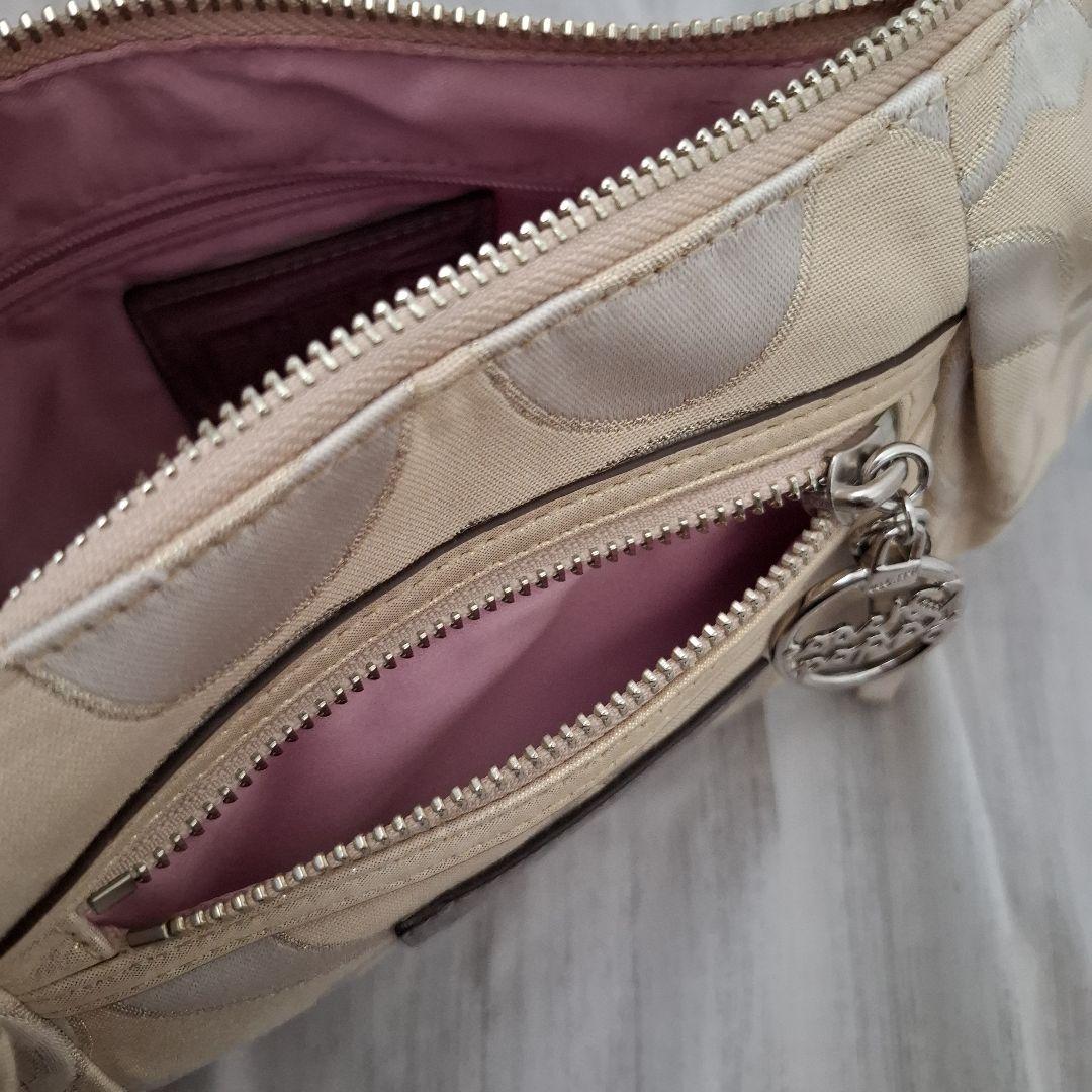 極美品◇COACH ポピー シグネチャー 2way ハンドバッグハーフ y2k