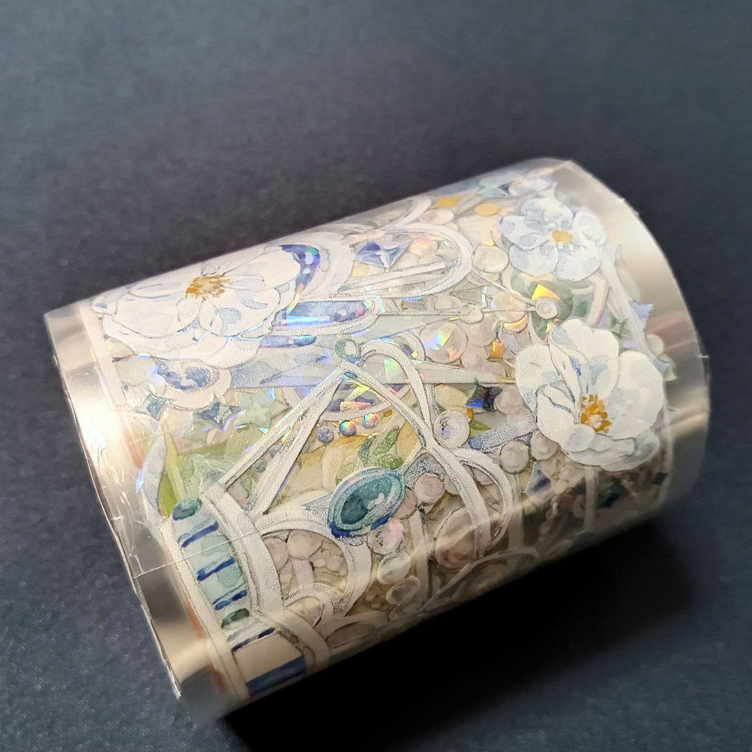 巻売 154☆ 海外 マスキングテープ マステ PET 装飾 花 王冠 贝壳光