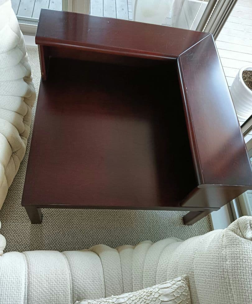 引取はお値引 ソファ用コーナーテーブル 正統派 高級家具モリシゲ