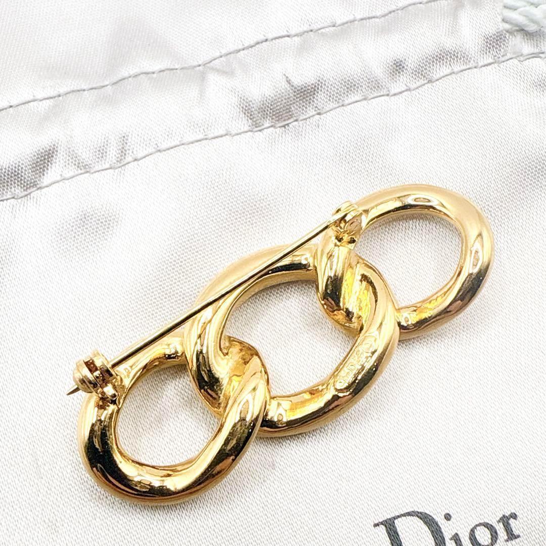 2740-4 極美品✨Dior ブローチ CD ロゴ 希少 刻印
