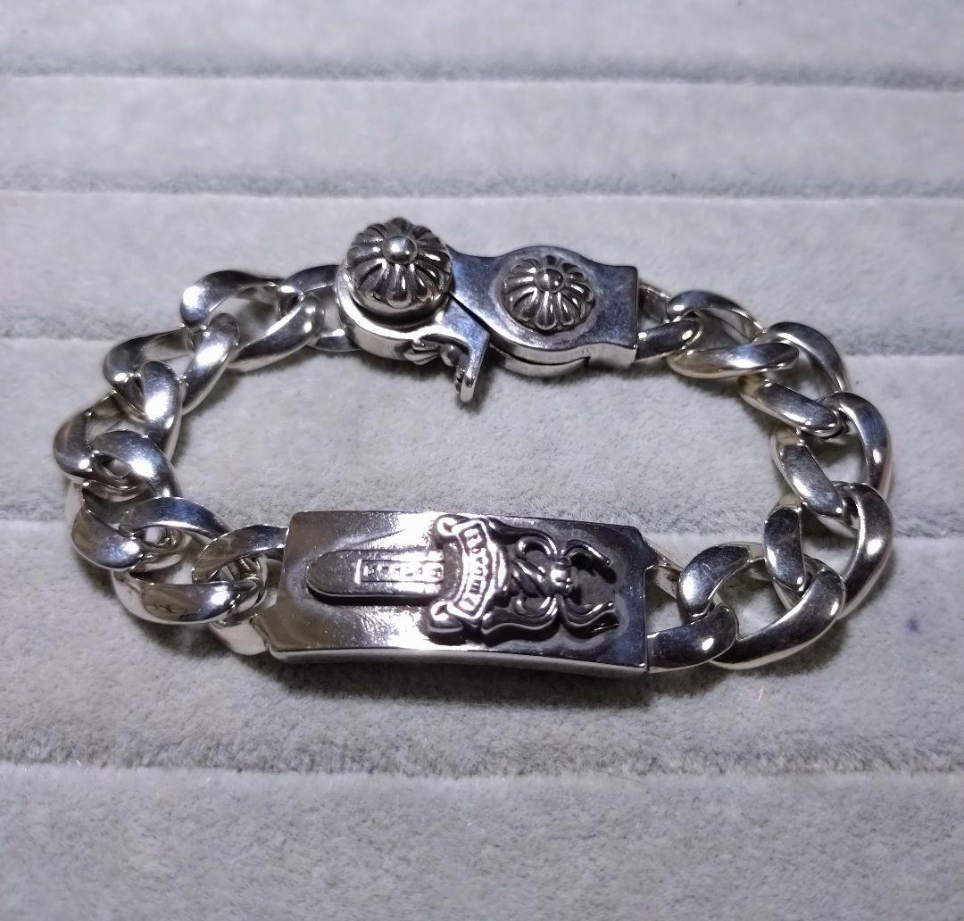silver 925 メンズ ダガーブレスレット 剣 重厚 22cm 刻印有り