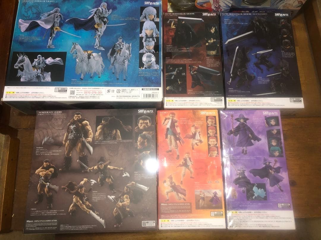 新品　未開封　S.H.Figuarts ベルセルク　フィギュアアーツ　6体セット