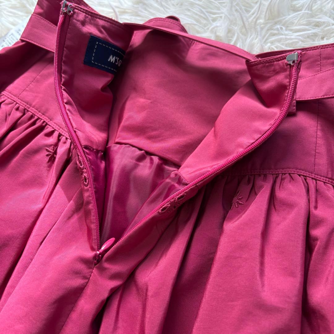 【未使用　タグ付】リボン　エムズグレイシー ハート刺繍　スカート　21年　38