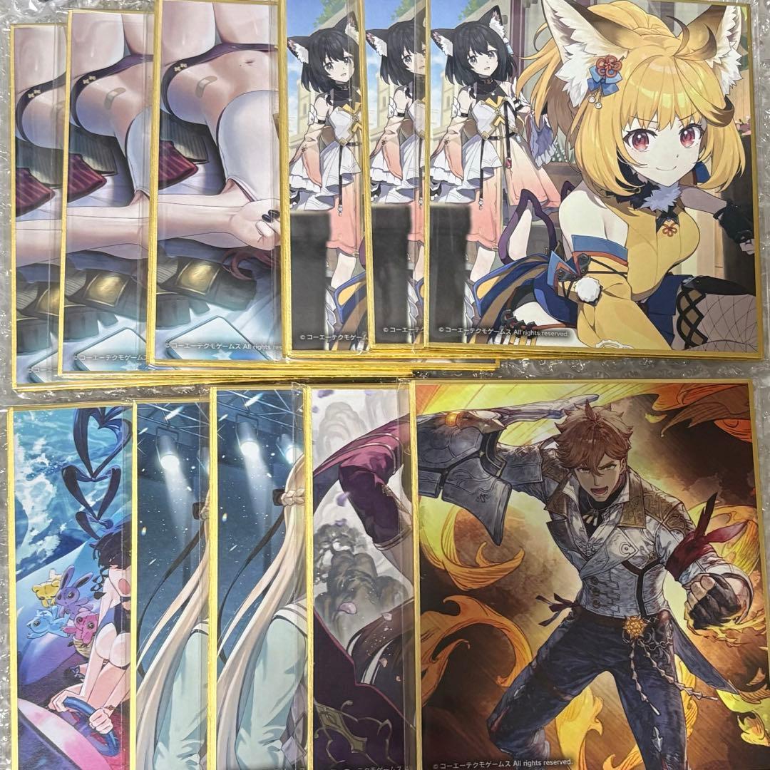 レスレリアーナのアトリエ 2周年記念くじ ミニ色紙セット B D E F H I