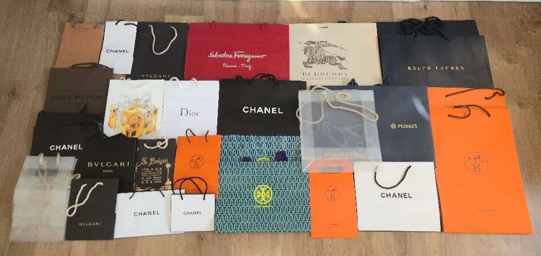 高級ブランドの紙袋セット