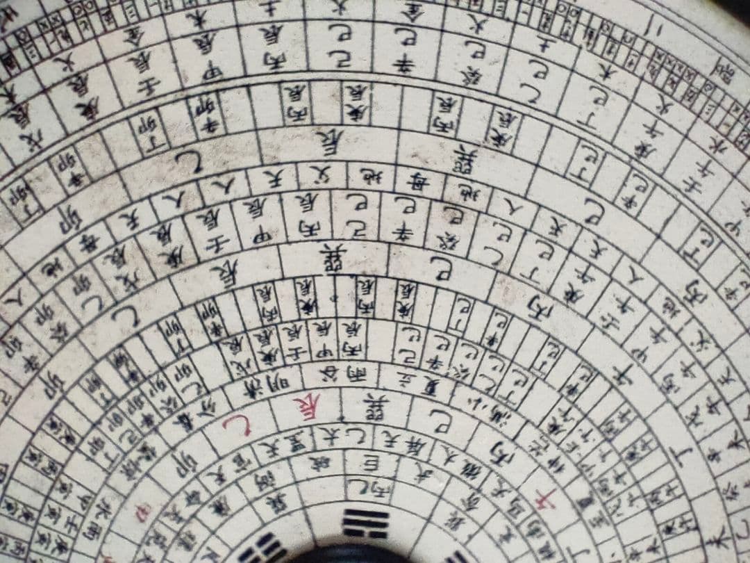 ○【希少】中国風水 羅盤（らばん） 多層盤 易経八卦風水コンパス