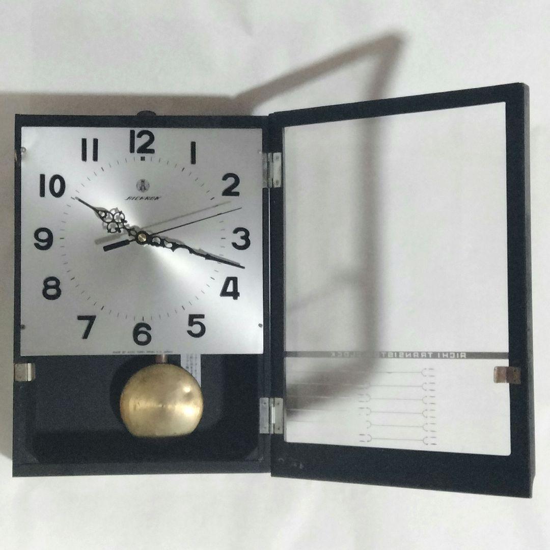 【動作品】愛知時計 掛け時計 振り子時計 昭和レトロ アンティーク レア文字盤