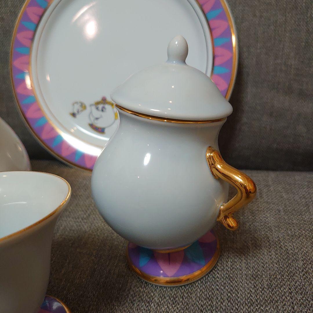 ディズニーリゾート　美女と野獣　ポット婦人　ティーセット4点セット