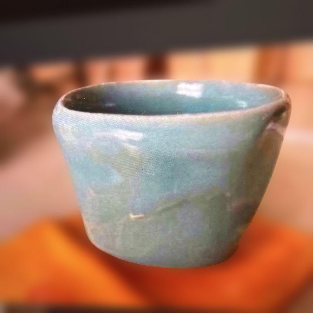 ◎成良仁 東京藝術大学 青瓷釉 ぐい呑 - メルカリ