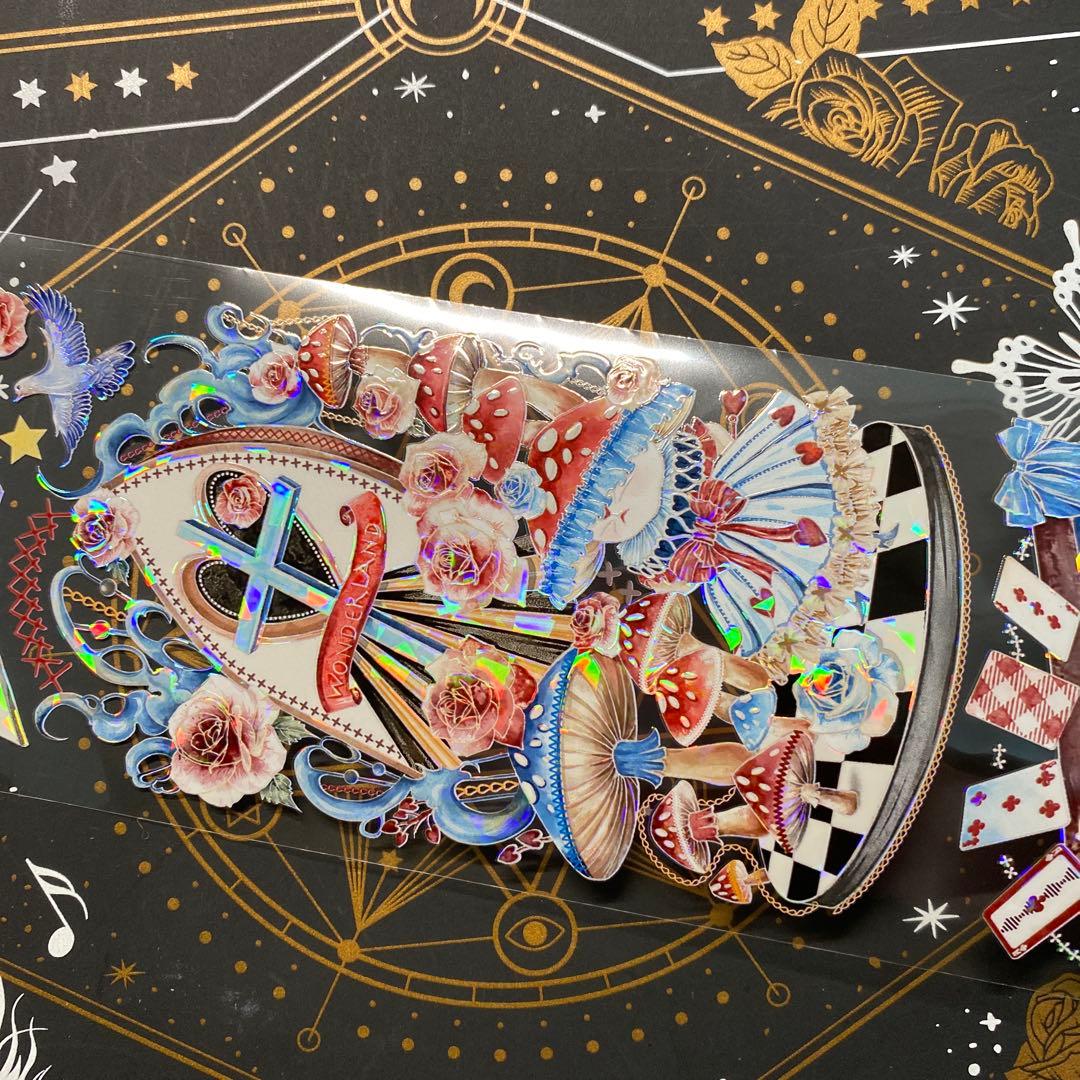 9221】海外 中古巻 貝殻光マスキングテープ アイリス 童話世界 残量