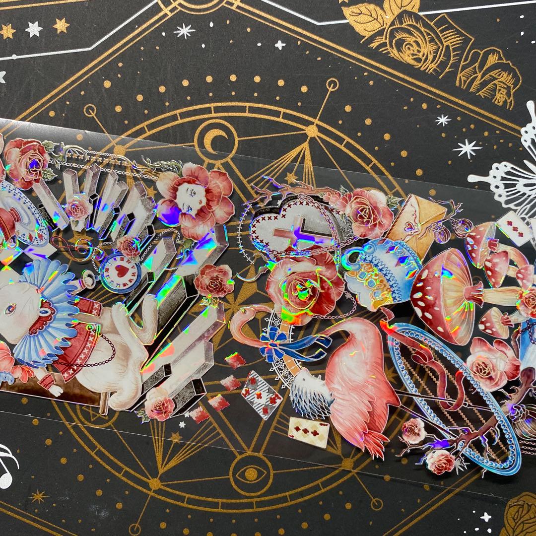 9221】海外 中古巻 貝殻光マスキングテープ アイリス 童話世界 残量