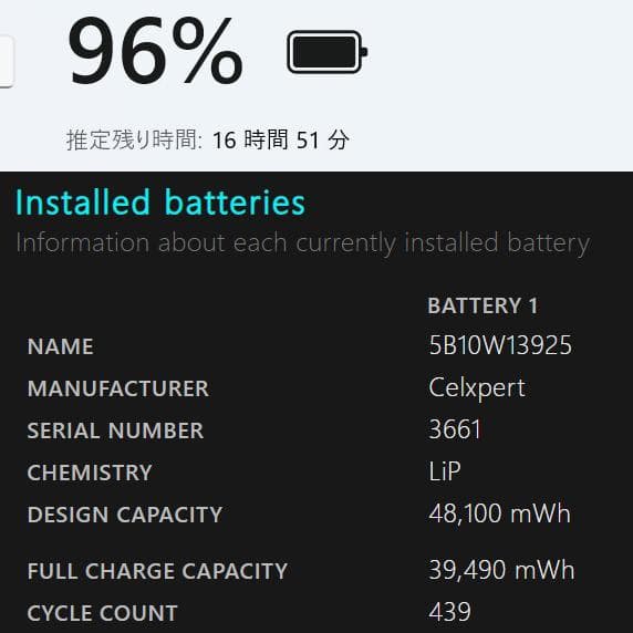 ThinkPad X13 Gen1◇i5-10310U/256G/8G/電池長持