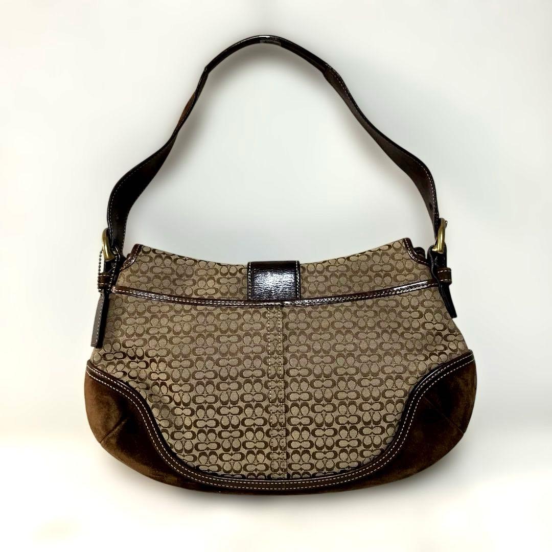 K*o様 COACH ワンショルダー ホーボー キャンバス×レザー ×スエード