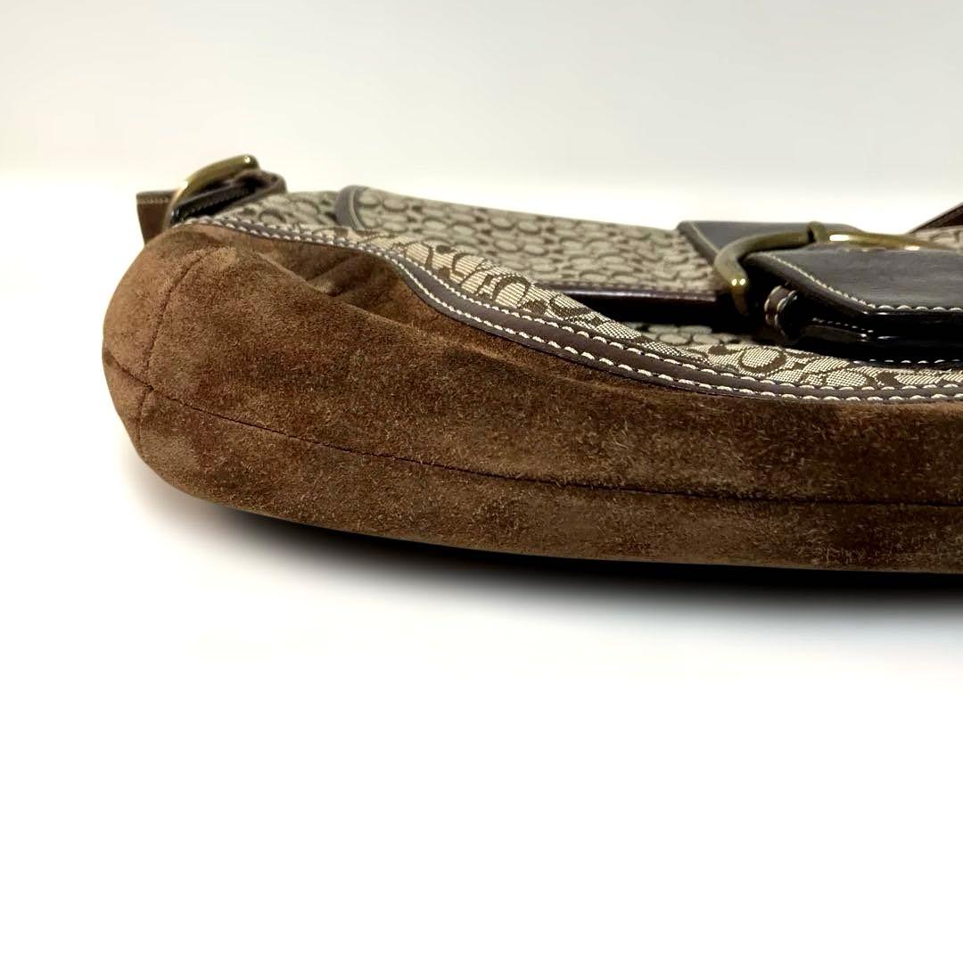 K*o様 COACH ワンショルダー ホーボー キャンバス×レザー ×スエード