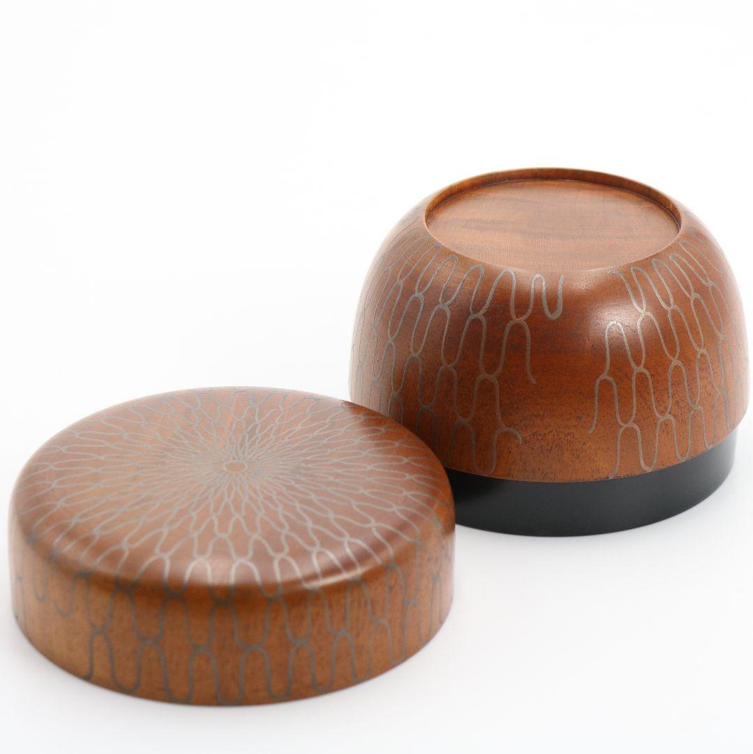 岡本陽斎作 桜川蒔絵 平棗 茶道具 共箱 V773 N2 - メルカリ