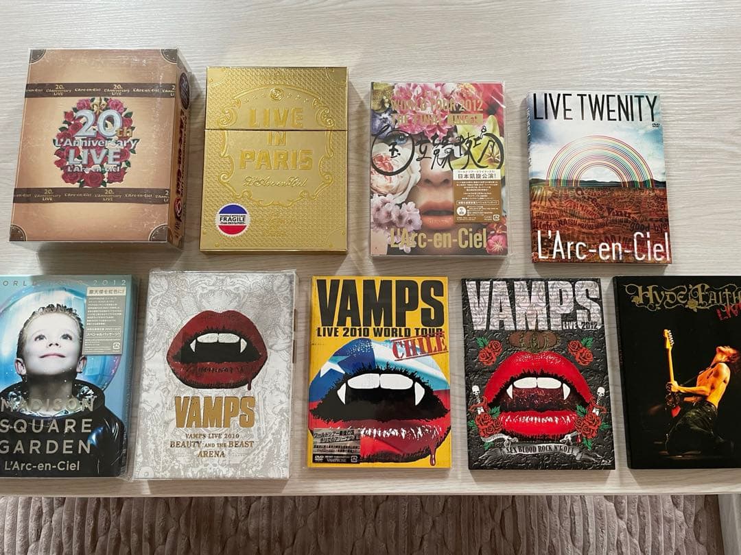 美品】ラルク VAMPS HYDE ライブDVDまとめ売り！初回限定版多数あり