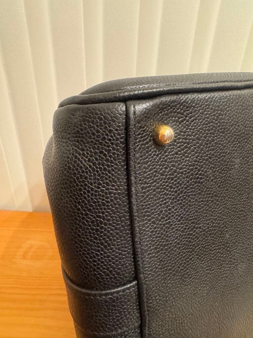 ✴︎美品　CHANEL シャネル ココマーク キャビアスキン ボストンバッグ