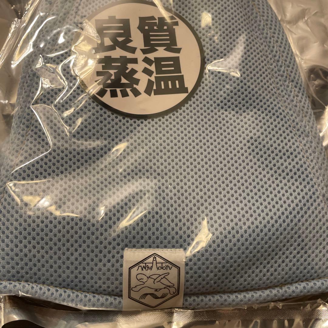 ベストサウナハット 良質蒸温×松本湯コラボ メッシュ ライトブルー