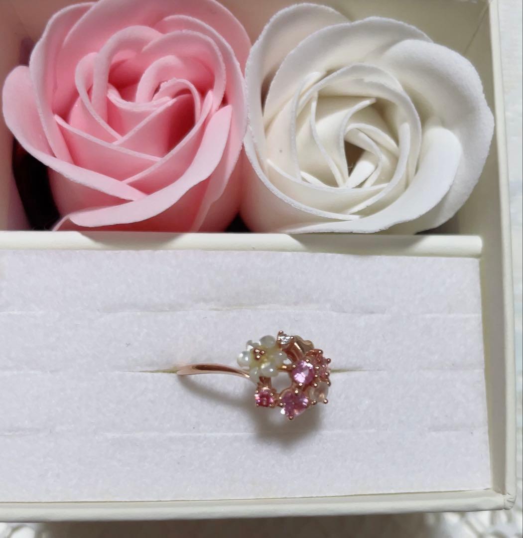 サマンサティアラ　フラワーブーケ　リング