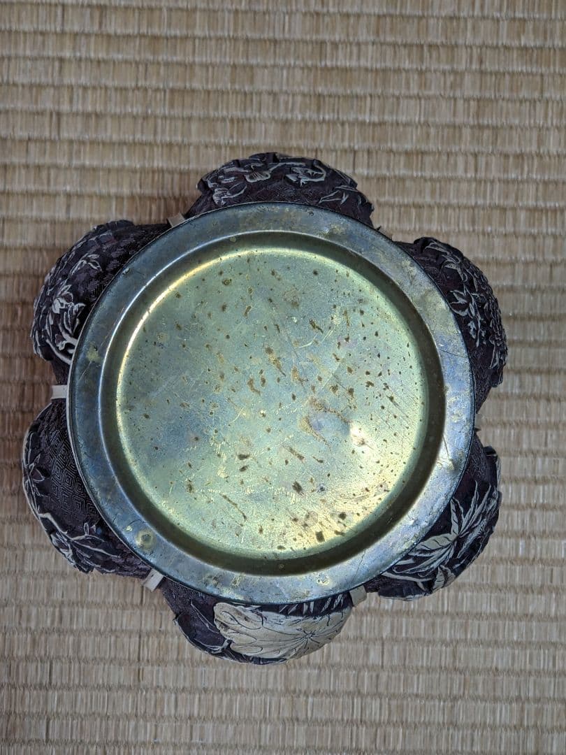 ♢ 中国美術工芸品 阿古陀形 四季花卉図文 瓶 置物飾り オブジェ