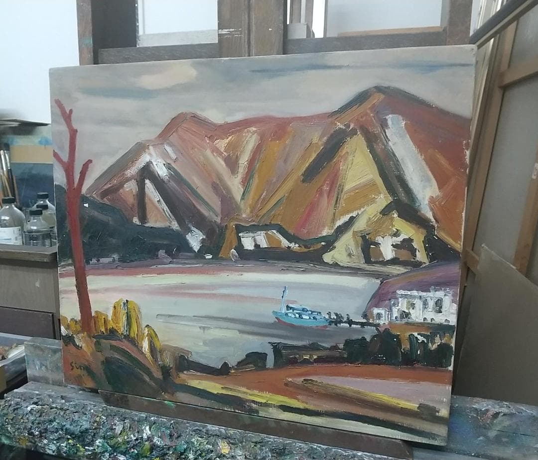 「箱根」'62 油絵 絵画 F10