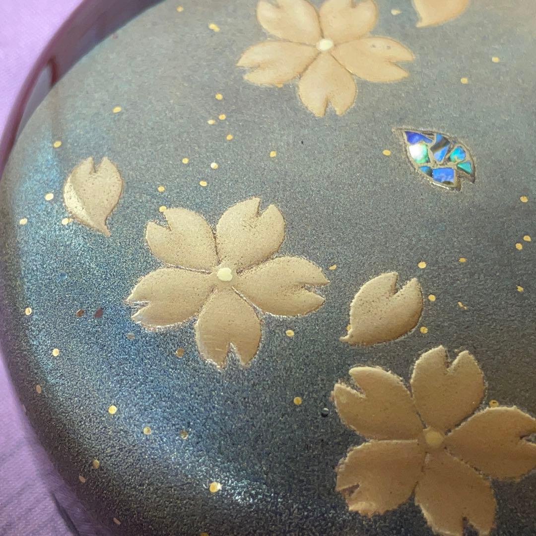 茶道】大棗 夜桜蒔絵 吉田華正