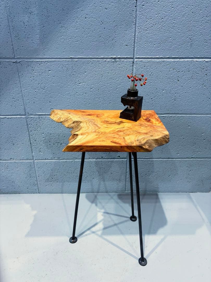 欅材サイドテーブル コーヒーテーブル ナイトテーブル 観葉植物置き台